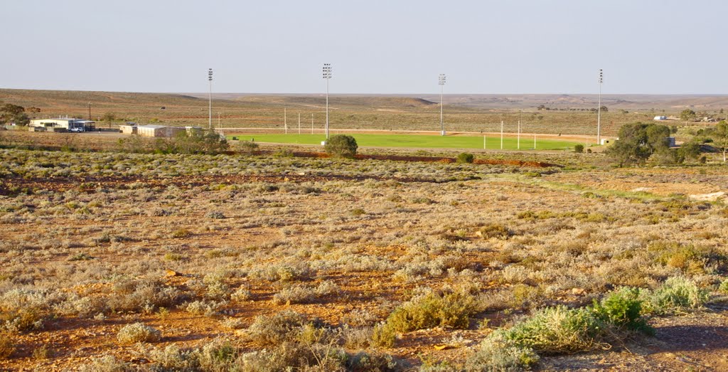 Woomera Sports Ground with green grass! by snucklepuff