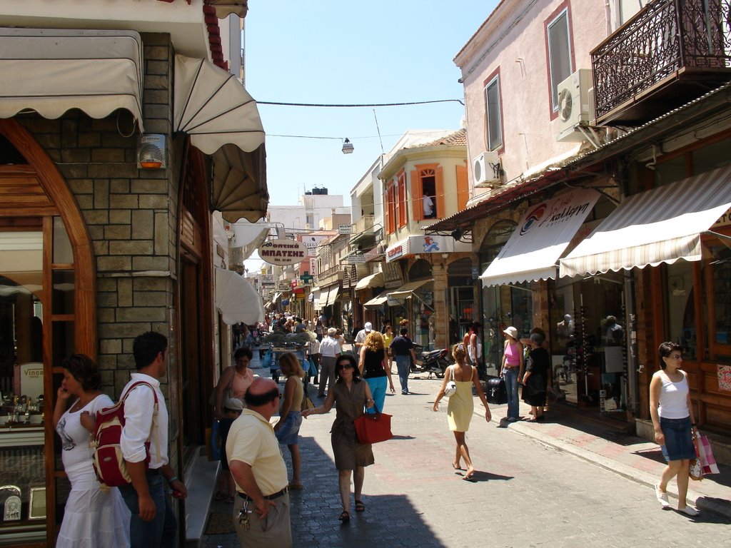 Main shopping area Chios by elambos