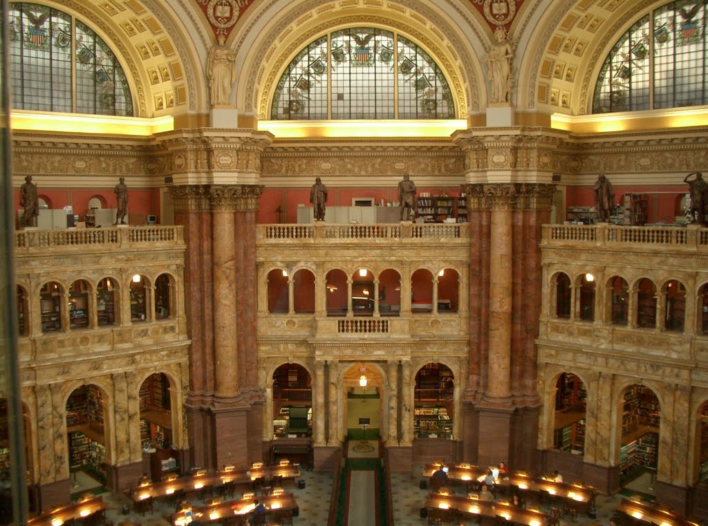 Library of Congress, Washington D.C. - Big Reading Room by raxnurmi_AUT