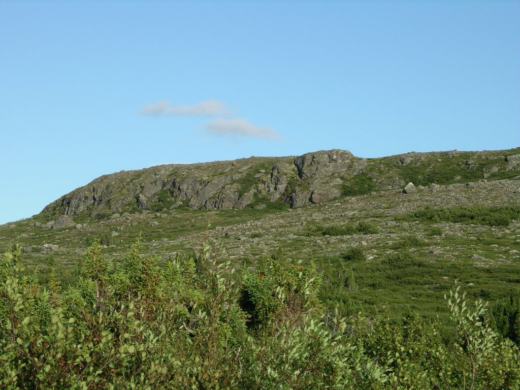 Hills around Lac Minto by Lester Kovac