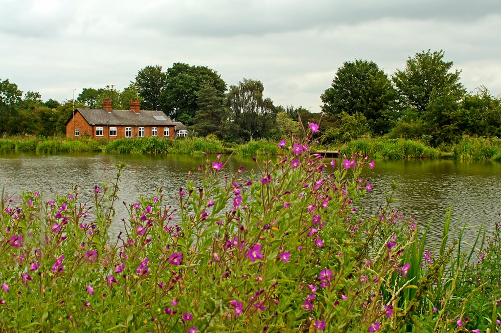 View across the Pond near Lapworth by Chuckels