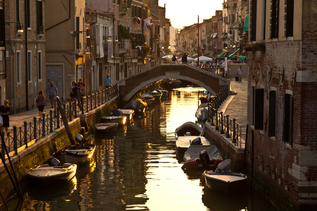 Rio di Sant' Anna with Viale Giusseppe Garibaldi Beyond (pm) by Brian Burnett