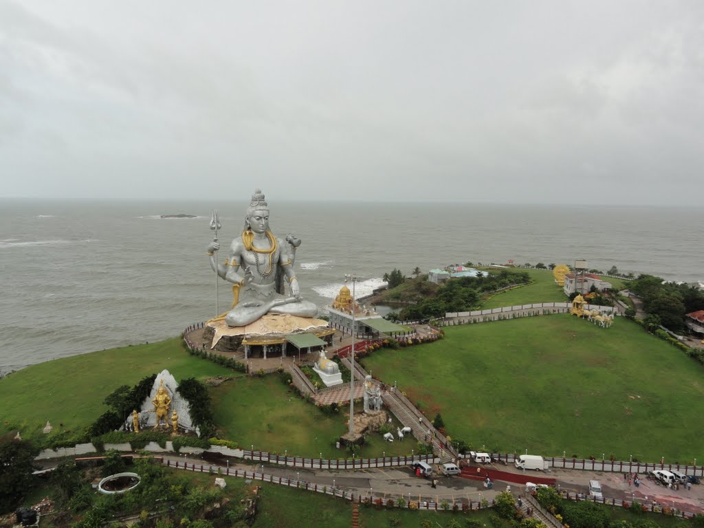 Shiva from Temple tower top by Gangadhara H.A