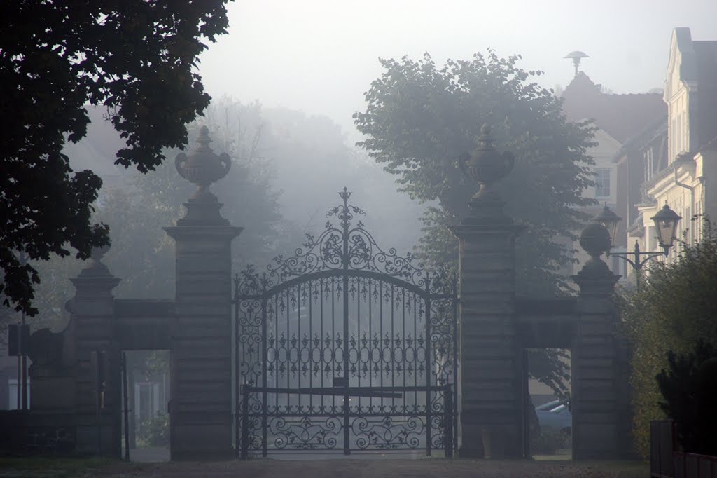 Schlossportal im Nebel by Andreas Rusch