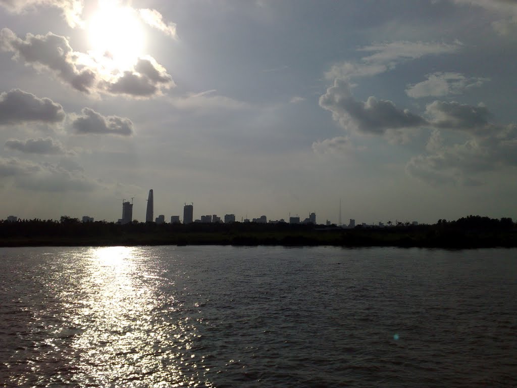 Saigon riverside view by Vũ Hà Duy