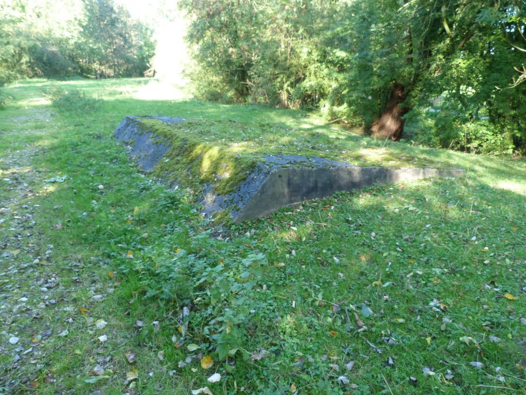 1918 bunker1 entrance (in fort wall) by Steven en Hanneke