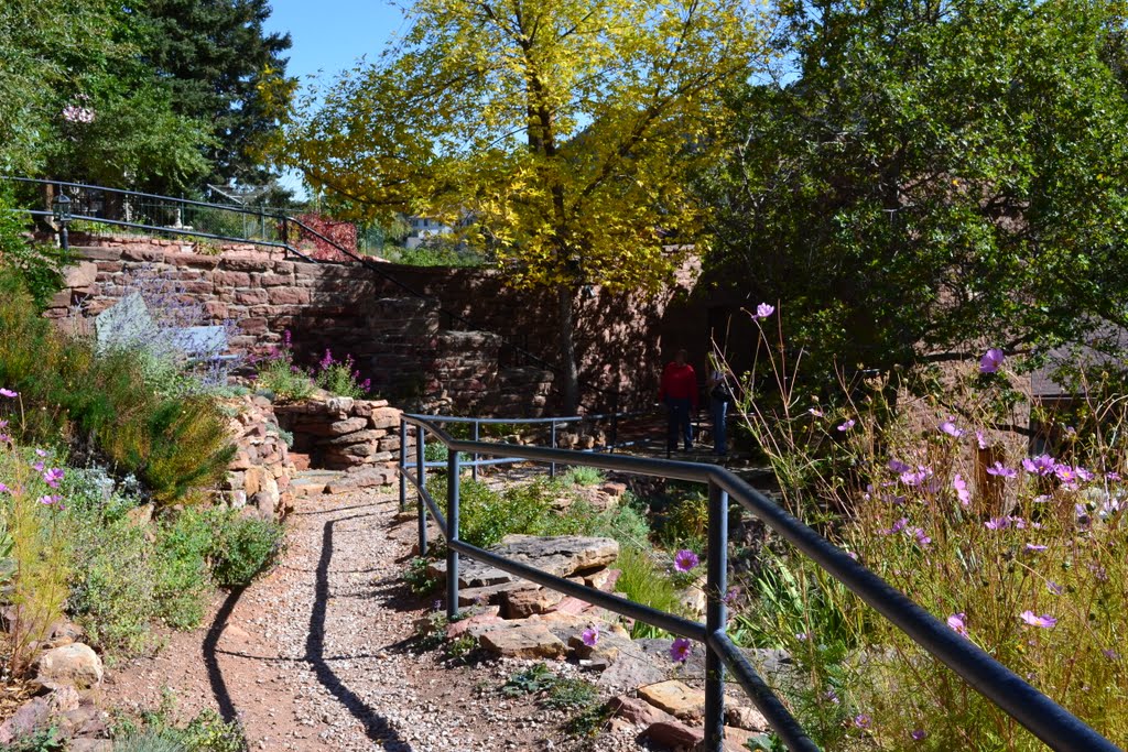 The upper garden of Miramont Castle, Manitou Springs -2011- by GSZENDRODI