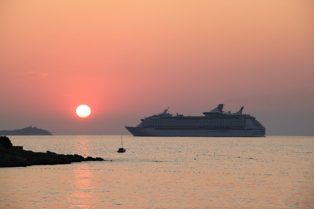 Sunset from Lapad Bay by John Winterbottom