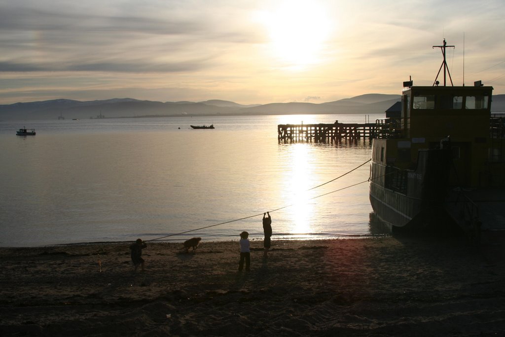 New Toy on Cromarty Beach by Chris Fryatt