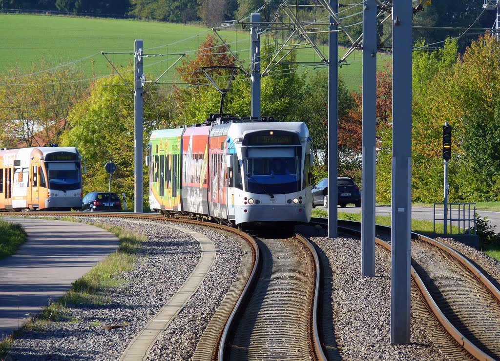 Saarbahn am Russenweg - 15.10.2011 by ivie1