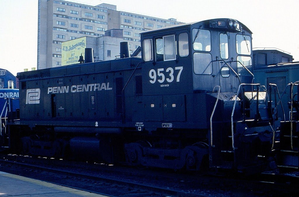 Conrail, Ex Penn Central Railroad, EMD SW1500 Locomotive No. 9537 at Poughkeepsie, NY by Scotch Canadian