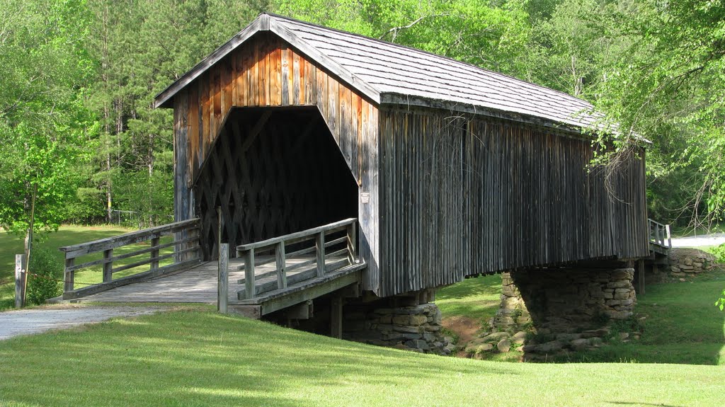 Auchumpkee Creek Covered Bridge, Epson County, Georgia by John Drew