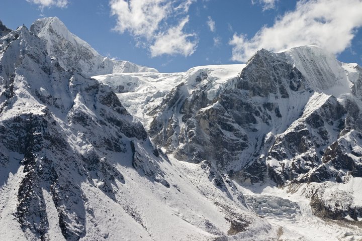 Mountains between Manaslu and Larkya Peak by Dirk Jenrich