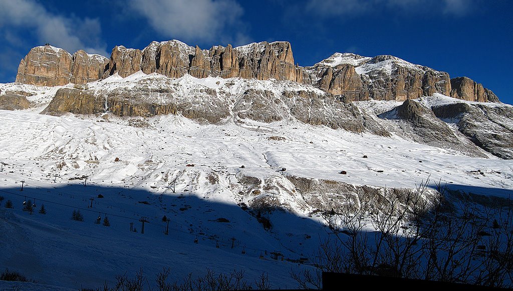 Panorama on the road to Pass Pordoi by Giulio Pandeli