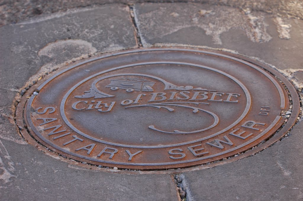 Bisbee, Arizona, Manhole Cover by Chris Blampied