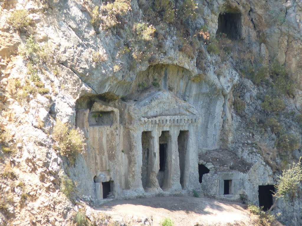 Tlos ruins rock tombs 6.Near Fethiye,Turkey. by james. f.