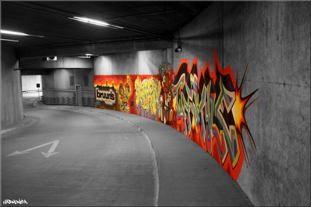 "Graffiti" Bruun's Galleri, Aarhus, Denmark. 2011 by -HARMONSA-