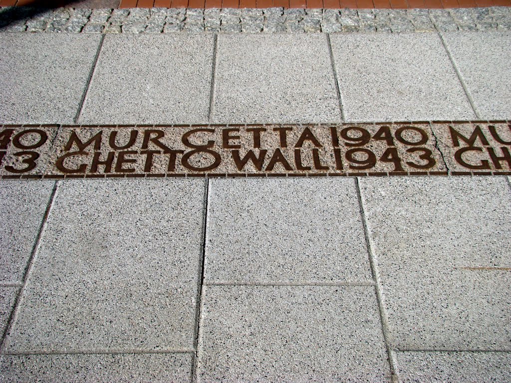 Ghetto Wall 1940-1943 Chłodna St. by Jan Zdechlak