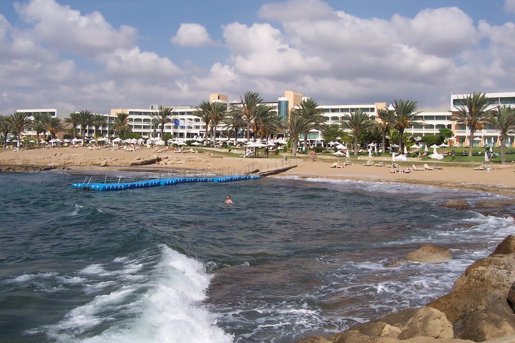 Athena Hotel From Jetty. Oct 2011 by Bill Kirton