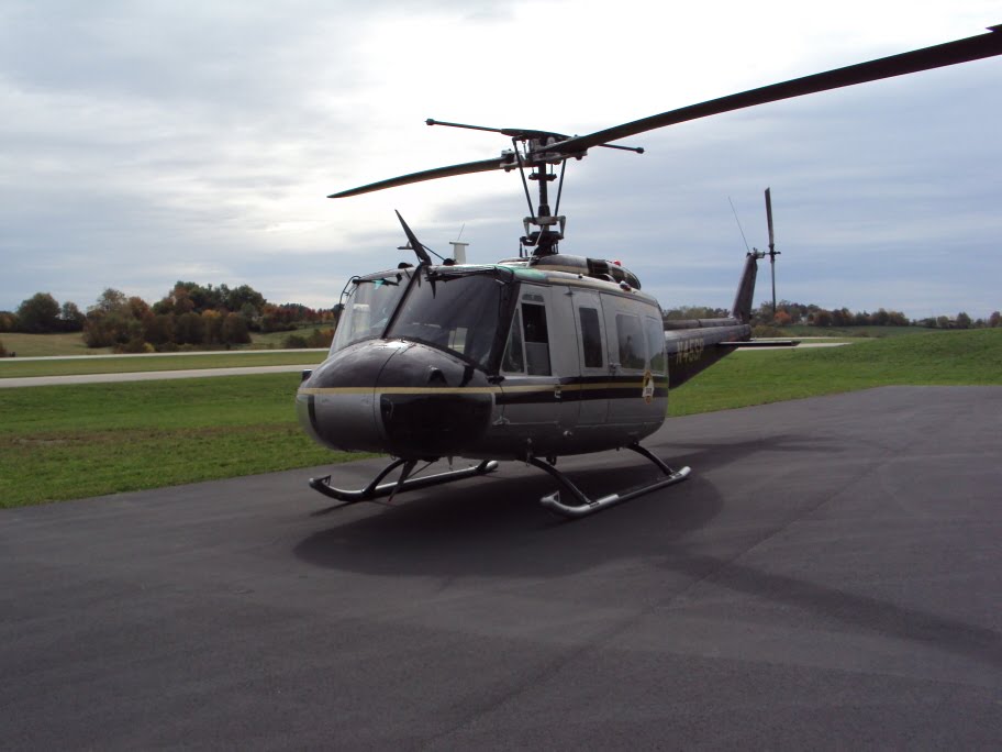 Kentucky State Police UH-1 Helicopter at Mount Sterling,Ky. airport 10/11/2011 by Walter Lester