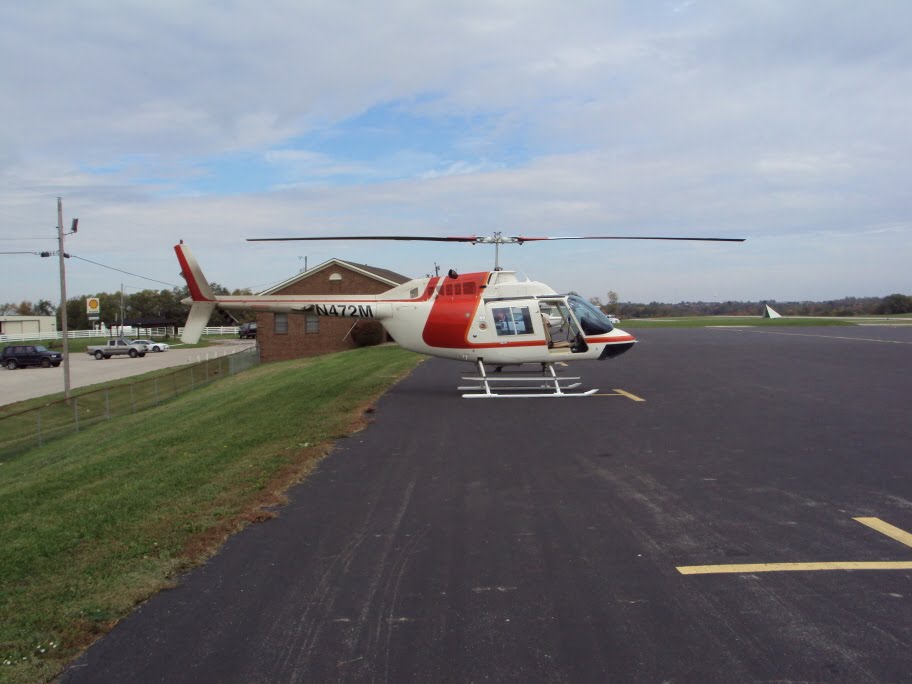 Bell Jet Ranger III at Mount Sterling,Kentucky airport 10/11/2011 by Walter Lester