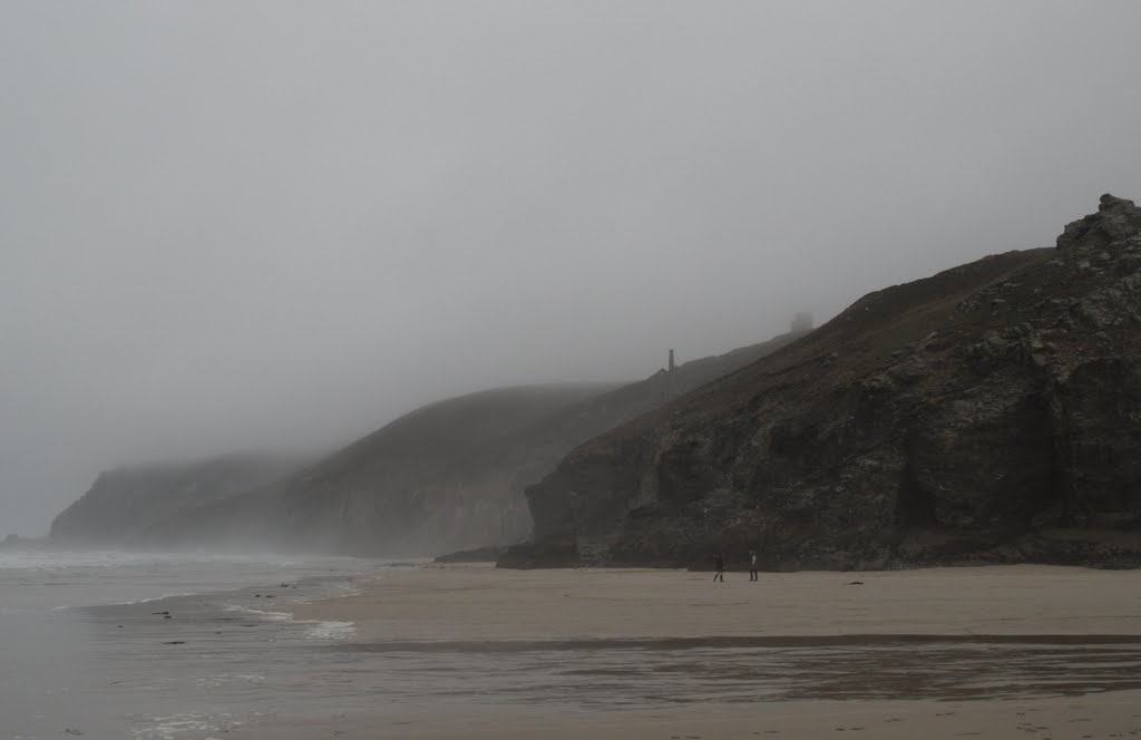 Wheal Coates from Chapel Porth Beach by Darkcity1965