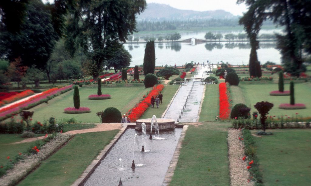 Mughal Gardens on Dahl lake by grantmargison