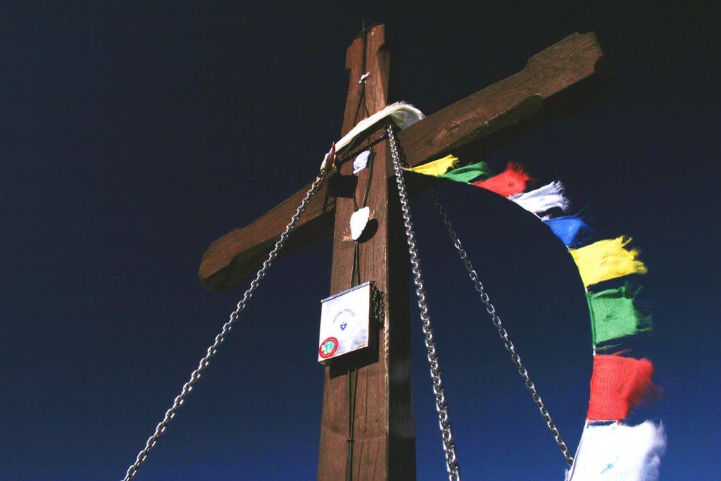 Cross on Mount Mangart, Julian Alps, Slovenia by Aljaž Šajn