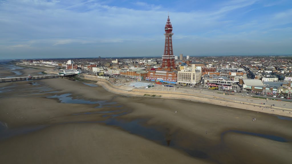 Gull's eye view of Blackpool Tower by HighEyeMan