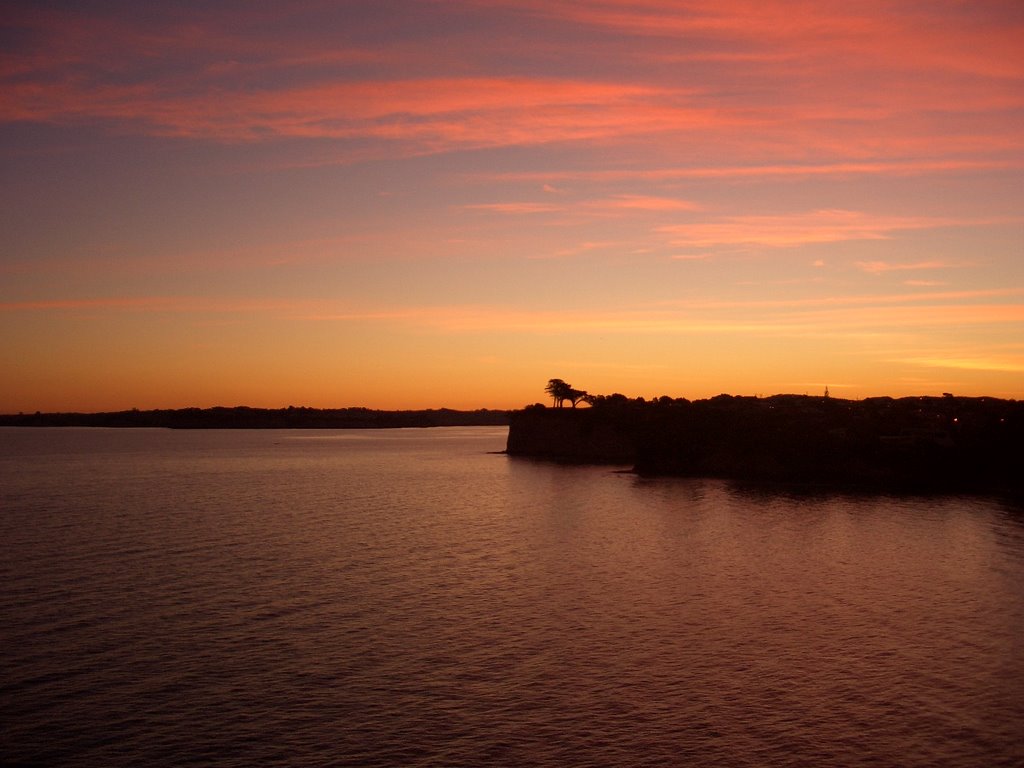 Sunset looking at Little Manly by projectzero