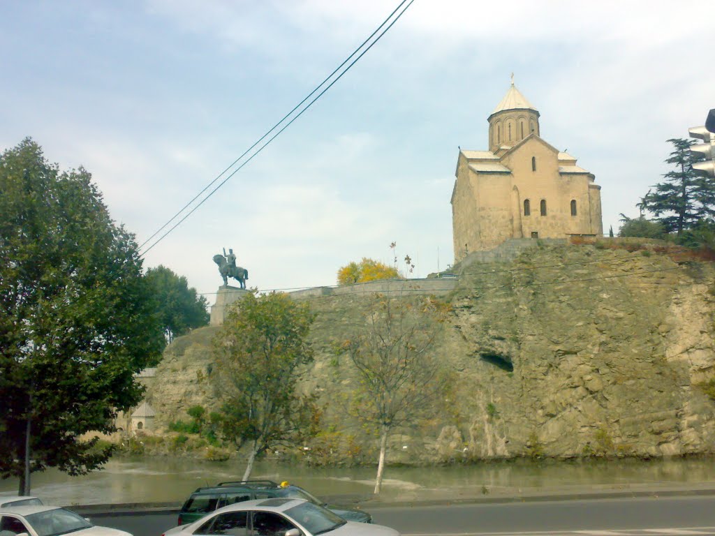 Metekhi - Gorgasali Munument მეტეხი გორგასალი by Mamuka Dalakishvili