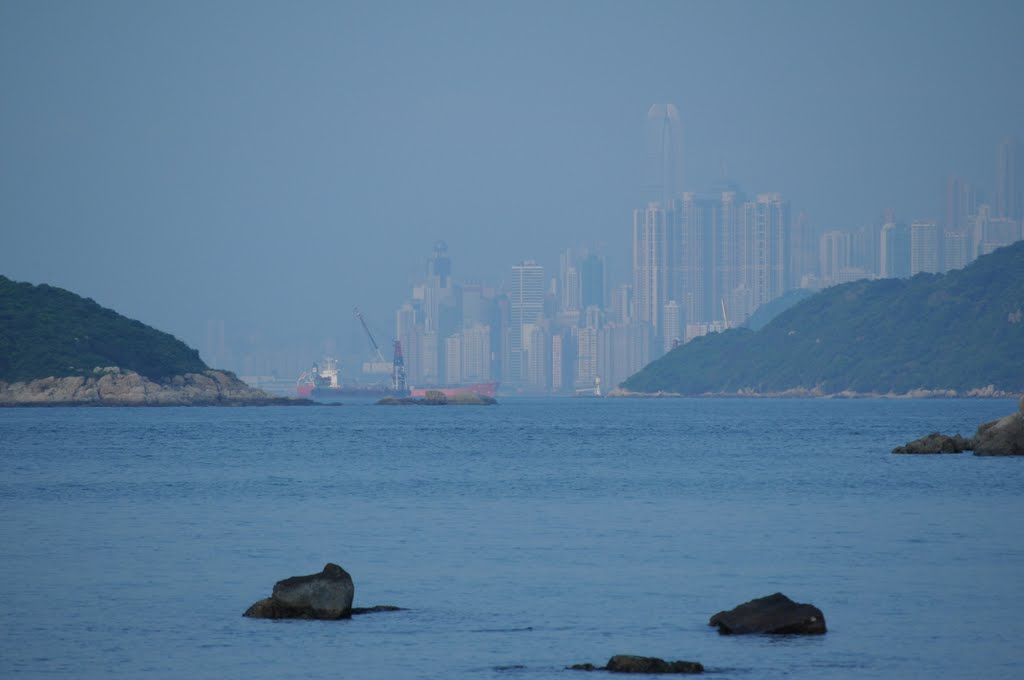 Tung Wan view to Hong Kong Island by Siu Ki Lee