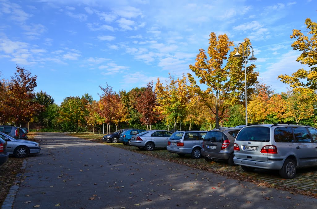 Herbst in der Sportallee, Gersthofen, Oktober 2011 by PETEGE