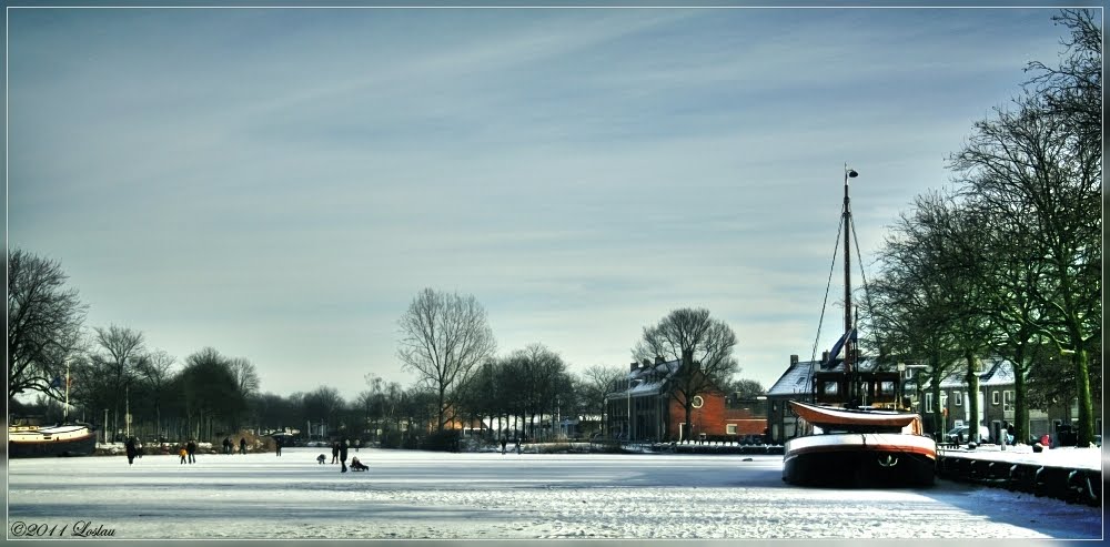 Tilburg - Kanaal in de winter by Loslau