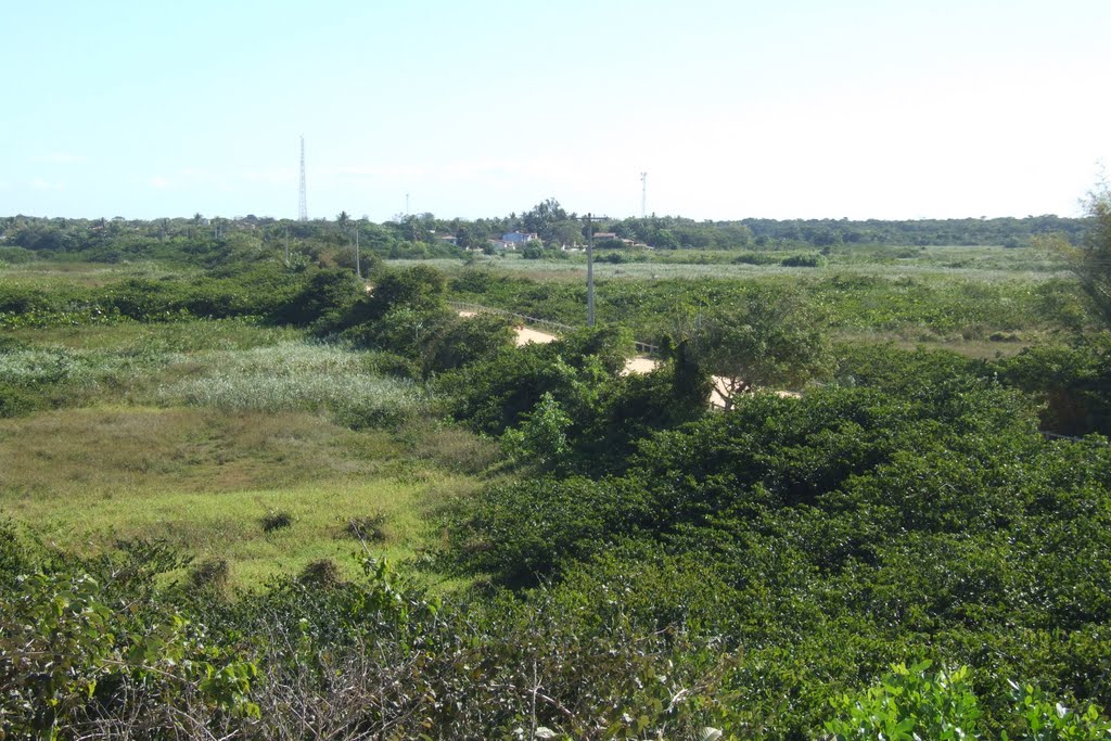 Vila de Itaúnas vista do PEI - Conceição da Barra ES by carlos roberto rocha…