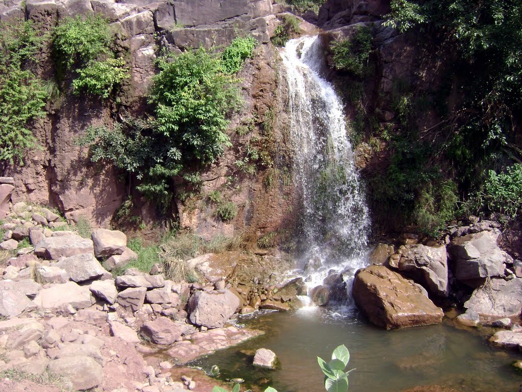 Waterfall Near Murree by Taha Tahir