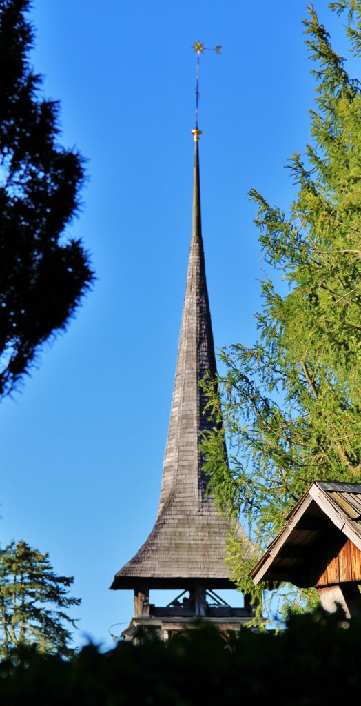 Scorcio del campanile della chiesa di Laupen by Alfonso Minoli