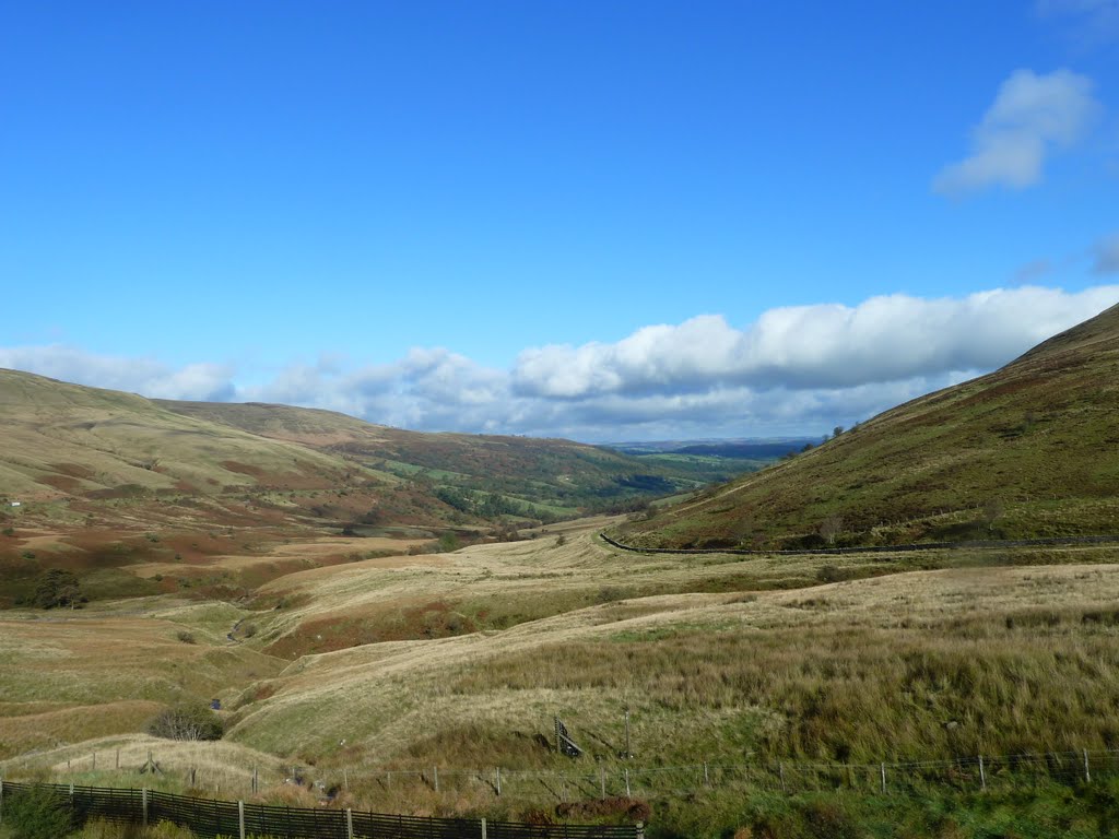 View north towards Glyn Tarell and Brecon in the Brecon Beacons National Park by Kevin J. Norman