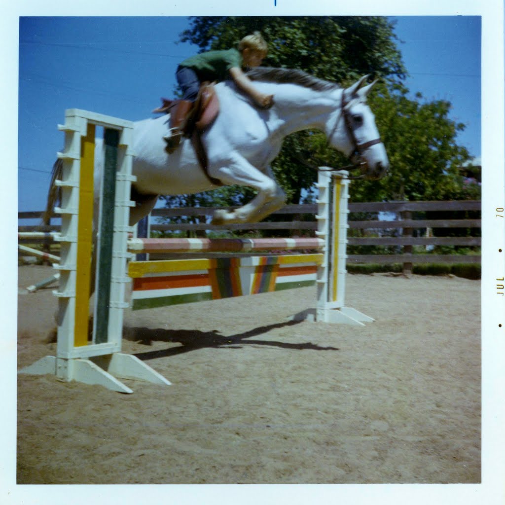 Boy jumping Horse at Acampo, CA by Scotch Canadian