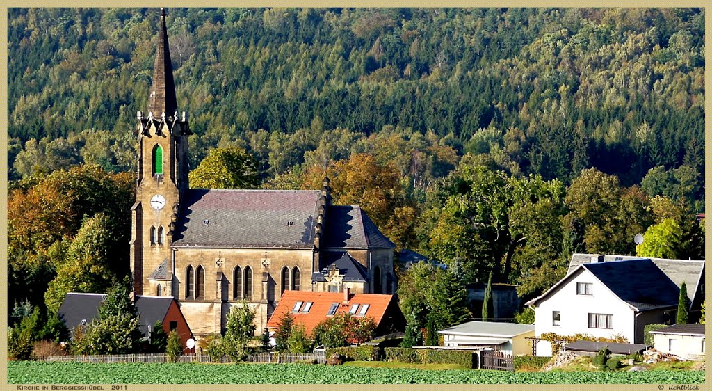 Berggießhübel; Große Kirche - Kleiner Ort by lichtblick