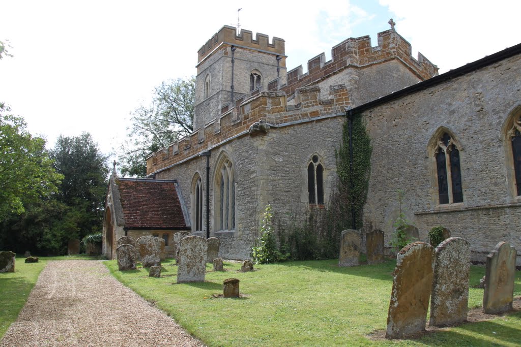 Lathbury Church by Maurice C Barratt