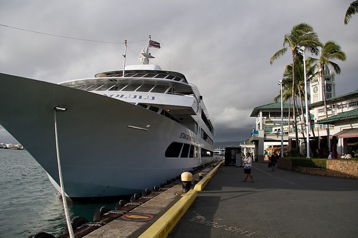 Sunset Dinner Cruiseship by Pictographer