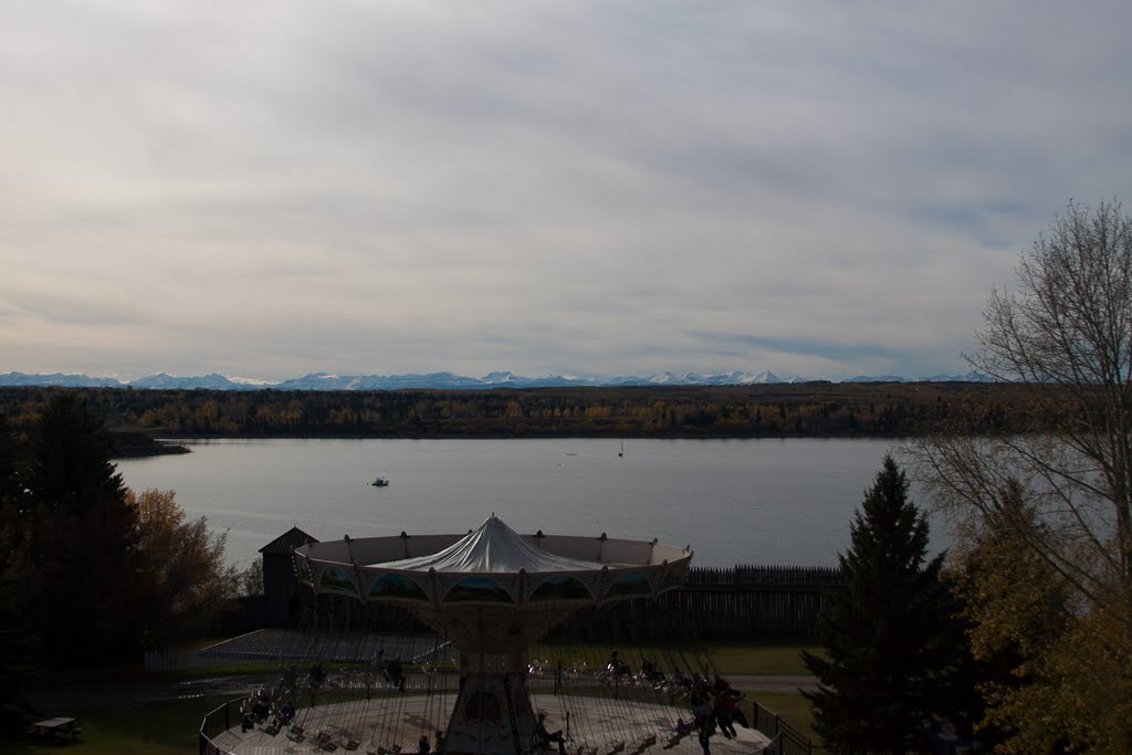 The Rockies from Heritage Park by Christian Denk