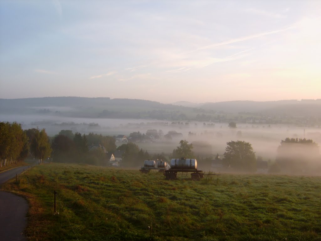 Morgennebel im Flöhatal by traeupmann