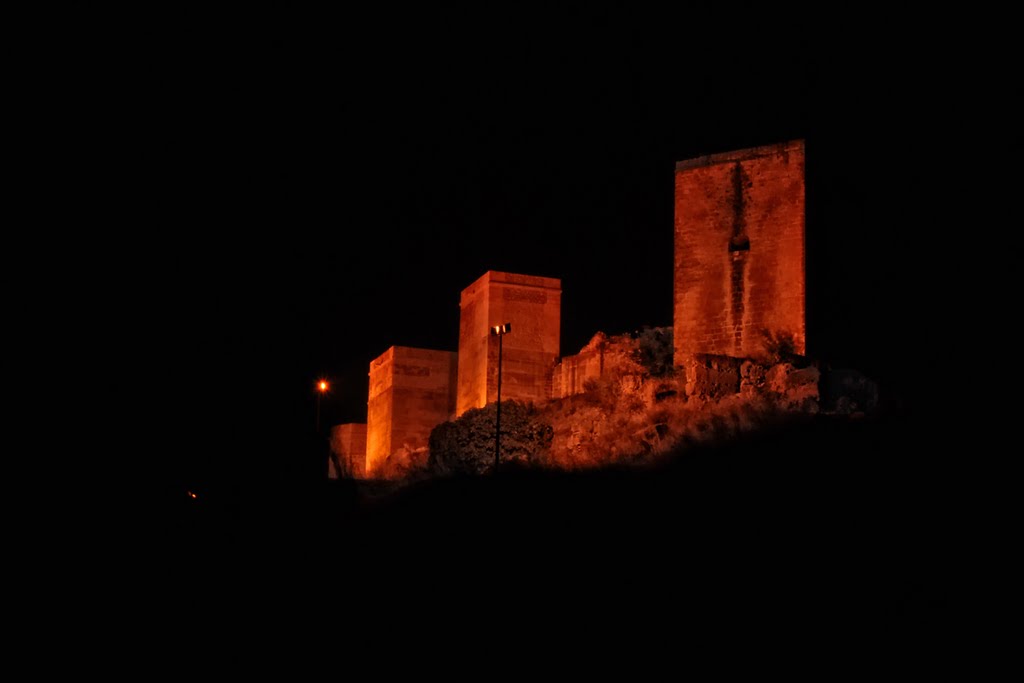 Castillo de Alcalá de Guadaíra de noche by pcllin