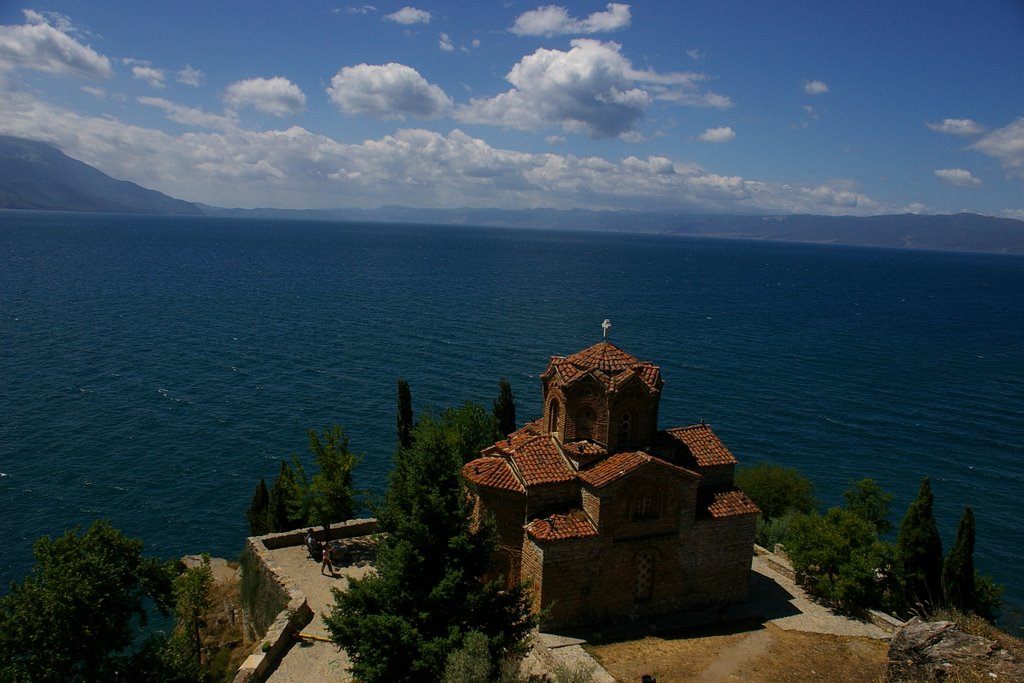 Church with lake Ohrid by ACE-MKD