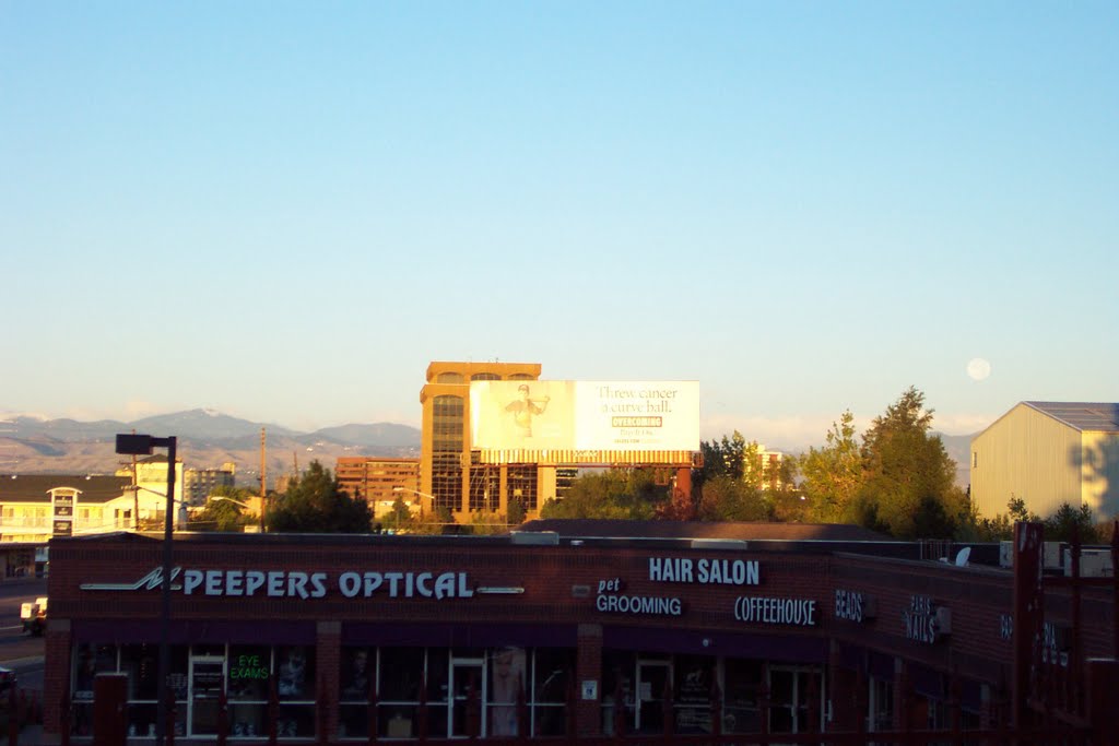 Full Moon Setting over the Front Range by Rafi Metz