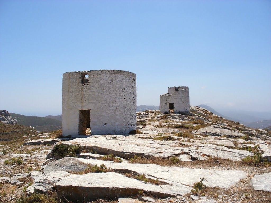 Hora Windmills, Amorgos by Nick Gent