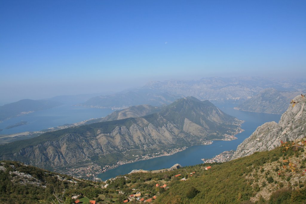 Kotor from mountains by duscio