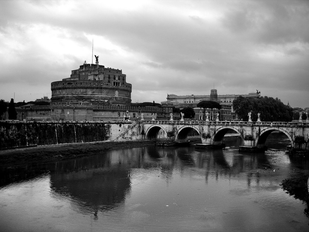 Castel Sant'Angelo dal Lungotevere by Piero Fontana